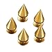 Cone Spikes Screwback Studs DIY Craft Cool Rivets Punk (100pcs 10MM, Gold)