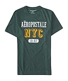 Aeropostale Men's Aero Nyc 1987 Logo Graphic T Shirt L Green Spruce