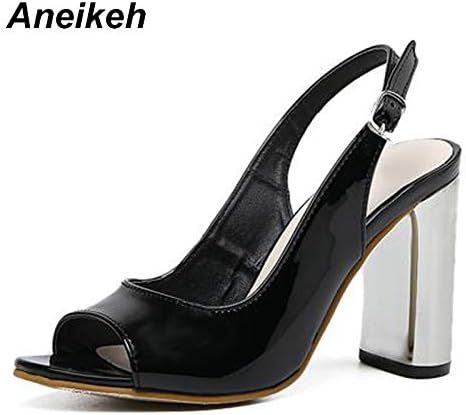 Sandali In Camoscio Nero Con Tacco Alto Gioben