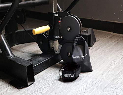 image for Greententljs Gym Ankle Straps for Cable Machines - Fitness Adjustable 