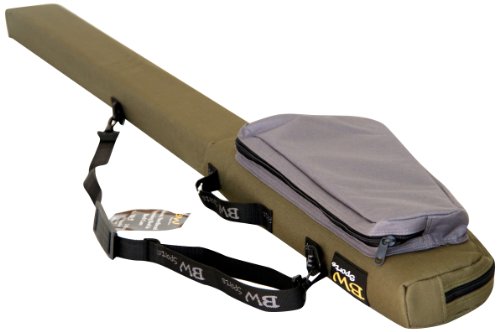 UPC 698186000503, BW Sports 10.5 ft. Spinning Rod and Reel Case, Rectangle Rod Chamber for Large Line Guides, Padded Reel Chamber, Large Side Storage Pocket - RC-3105