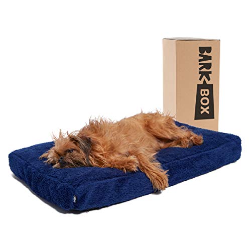 BarkBox Tufted Soft Foam Dog Bed, Orthopedic Crate Pillow Cushion for