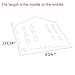 GasSaf Heat Deflector Replacement for Weber 65505 7622,Genesis 300 Series(2011 & Newer) E-310 E-320 E-330 S-310 S-320 S-330 with Front-Mounted Control, Replace for Weber 62756(2PCS,13 1/4” x 8 3/4
