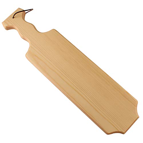 22 inch Fraternity Sorority Paddle Pine Wood Greek Wooden Paddles Board with Painting Brushes&Leather String