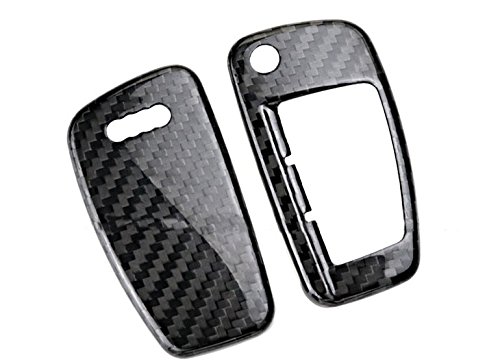 Eppar Carbon Fiber Key Box Cover for AUDI TT 2010-2017 (Folding Key)