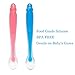 Ado Glo Baby Food Feeder - 3-Pack Fresh Fruit Feeder, Infant Teething Toy Silicone Feeder with 2 Pack Baby Feeding Spoons (Multicolored)