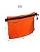 GOX Small Toiletry Bag for Men Bulk Cosmetic Bag Dopp Kit Carry On Zipper Pouch Organization Nylon Small Packing Sack Waterproof(Orange)