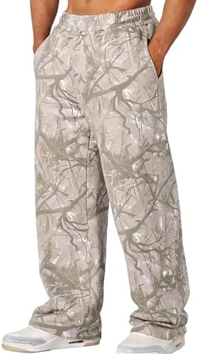 Amazon.com: MSBESYOR Mens Baggy Camo Graphic Print Sweatpants