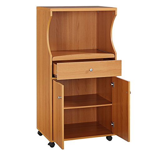 Home Source Industries TIF 10109 Microwave Stand, Cherry - Thumbnail 4