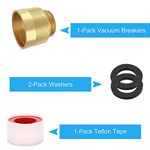 WADEO SM01 Vacuum Breaker Adapter, Hose Vacuum Breaker, Suitable for a