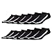Fila Mens No Show Socks 6 Pack Mesh with Arch (Black, 13-15)