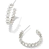 Kendra Scott Cailin Crystal Hoop Earrings, Fashion Jewelry For Women