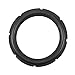 Zerone 10inch Perforated Rubber Speaker Edge Surround Ring, Subwoofer Surround Ring Replacement Parts for Speaker Repair or DIY (Black)