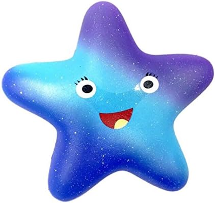 Valentine's Day! Hot Sale! ❤️ Slow Rising Squishy Toys, Neartime Exquisite Fun Galaxy Star Fish Scented Squishy Charm Slow Rising 13cm Kids Toys (12.5×12.5×12.5cm, A)