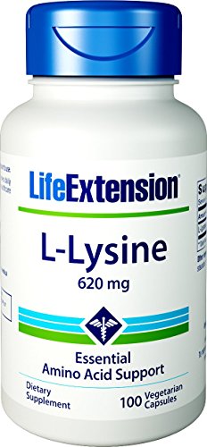 Life Extension L-Lysine 620 mg, 100 Vegetarian Caps