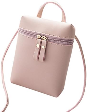 Crossbody Bag Clearance Seaintheson Fashion Women Shoulder Bag Messenger Bag Coin Bag Phone Bag Travel Crossbody Bags Mini Shoulder Tote Purse (Pink)