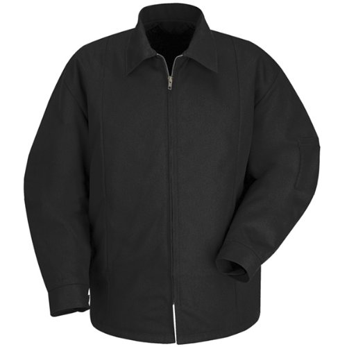Red Kap Men's Perma-Lined Panel Jacket, Black, X-Large