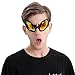 Ocean Line Funny Alien Costume Mask Novelty Glasses Halloween Party Photobooth Props Favors Accessories Party Supplies Decoration Gift (Black)