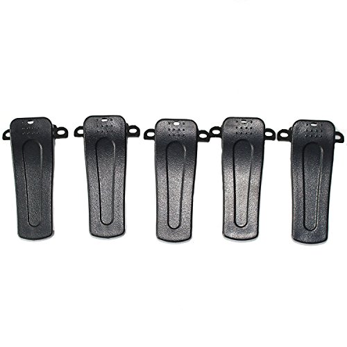 GoodQbuy® 5PCS Replacement Radio Belt Clip Clamp Clinch Hook Bracket for Baofeng Two Way Radio H777 BF-666S BF-777S BF-888S BF-999S