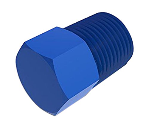 1/16-27 NPT Thread Pack of 10 Eldon James P1NK Natural Kynar Threaded HEX Plug