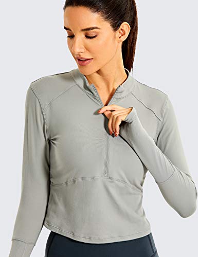 CRZ YOGA dames loopshirt thermo-functioneel shirt lange mouwen met halsritssluiting - Image 5