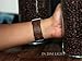 For Fitbit Blaze Bands, bayite Accessory Leather Wristband for Fitbit Blaze Smart Watch Chocolate Brown Large 6.3 - 8.1 inches