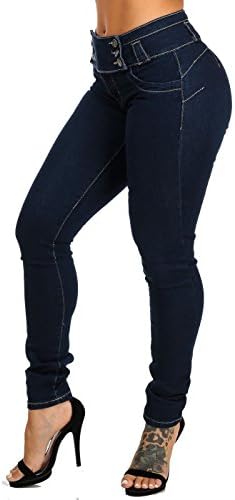 Saza Dark Blue Low Rise Butt Lifting Skinny Jeans 10860K