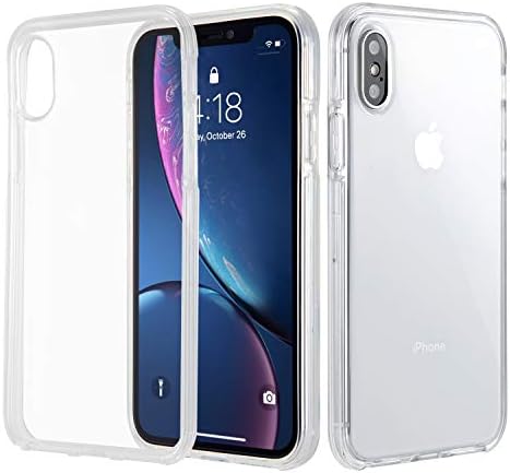 iPhone X Case,iPhone Xs Case Clear,Parmeic LED Flash Soft TPU Cover Anti-Scratch Shock-Absorption Thin Cases for iPhone Xs/iPhone X 5.8"（Clear）