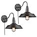 Axiland Antique Gooseneck Wall Sconce Oil Rubbed Bronze Barn Wall Lamp 2 Pack