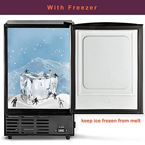 Builtin Ice Maker with Freezer Undercounter Ice Machine 15 Inch Wide