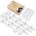 Cabinet Locks Child Safety Latches, OUSI 14+2+2 PACK Baby Proofing Cabinet Locks, Magnetic Cabinet Locks for Drawers and Cabinets - Adhesive Locks, No Tool or Drill
