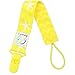 4 PACIFIER CLIP HOLDER SET By Elefuntot | Stylish Binky Clip Keeps Dummy Sanitary Secure & Safe From Falling, Chevron & Starfish Design, Unique Gift, Guaranteed