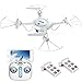 SYMA X5UW WiFi FPV Drone with 720P HD Camera Live Video 2.4Ghz RC Quadcopter with Flight Route Setting and Altitude Hold Function Bonus Battery Included White