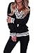 YUTRENDS Women's V-Neck Tracksuit Sweat Suit Sport Athletic Hoodie and Pant Set