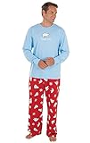 PajamaGram Cotton Chill Out Matching Family Pajama Set, Men's X-Large, Multicoloured