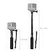 Luxebell Selfie Stick Telescopic Pole Pocket Purse Size with Phone Clip Holder for Gopro Hero 7 6 5, Session 5, Hero 4/3+/3/2 and Cellphone 6.6