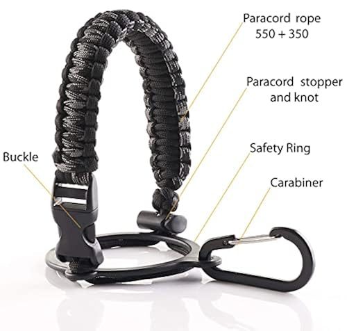 WaterFit Paracord Handle Paracord Carrier Survival Strap Cord
