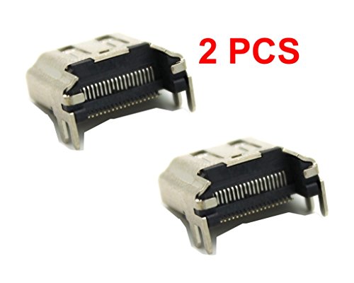 2 x New HDMI Port Socket Interface Connector Replacement Repair Part for Sony Playstation 4 PS4 Console + PHONSUN Portable Cellphone Holder - Thumbnail 2