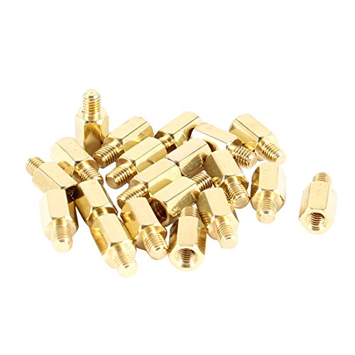 20 Pcs PC PCB Motherboard Brass Standoff Hexagonal Spacer M3 7+4mm
