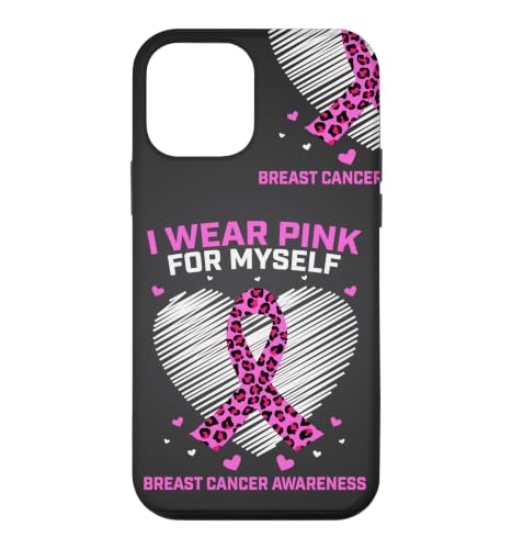 Cute Breast Cancer Awareness Cheetah Protective Cover Phone Case for iPhone 12…