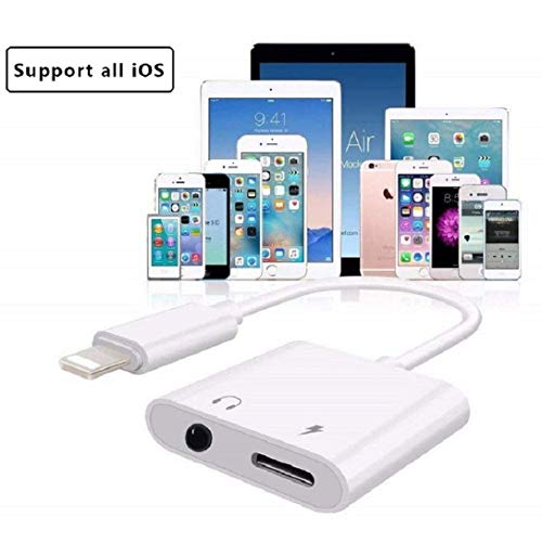Lightning to 3.5 mm Headphone Jack Adapter for iPhone 8 /8Plus/X/10/XR/XS/XS max/7/7Plus Audio and Charge Adapter Dongle Lightning Adapter Splitter Audio & Charge Connector Cable Support iOS 12 Later - Thumbnail 6