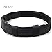 Tactical Heavy Duty Belt 1.5 Inch Combat Gear Utility Belt with Side Release Buckle Outdoor Sports and Hunting (Black)