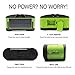 Emergency Weather Crank Solar Radio with Audio Input, 4000mAh Power Bank, 3W Flashlight, Reading Lamp & SOS Alarm for Hurricanes, Tornadoes, Storms (Green)