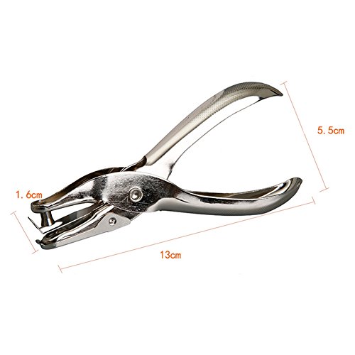 Hand Punch 1 Hole 1/4 Inch Punch 10 Sheets Office Tools, Circle - Thumbnail 2