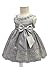 HX Baby Girl's Newborn Bowknot Gauze Christening Baptism Dress Infant Flower Girls Wedding Dresses 8 Color (3M/0-5 Months, Grey)