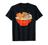Kawaii Anime Cat Shirt Japanese Ramen Noodles Gift TShirt