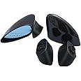 TYGHTJ Compatible for Civic FD2 Side Mirror Spoon Style Sports Car Mirror Black Rear View Mirror