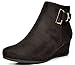 DREAM PAIRS LANG Women's Stylish Winter Faux Fur Lining Side Zipper Low Wedge Heel Booties Shoes