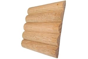 NATIONAL PRODUCTS Omega National Solid Wood Tambour Sheet-Half Round Slats-Red Oak-60Lx36H