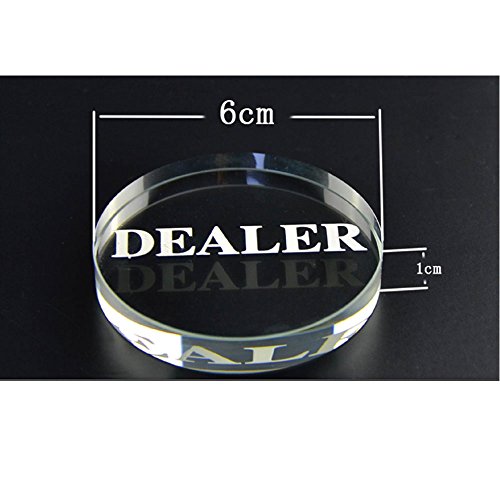 Smartdealspro Transparent Dealer Poker Buttons